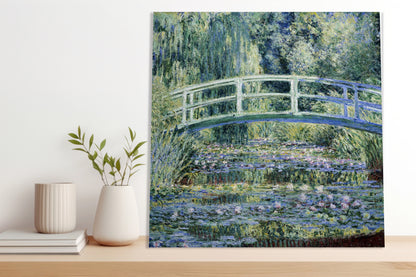 Obraz  Water Lilies and Japanese Bridge, Monet Vintage