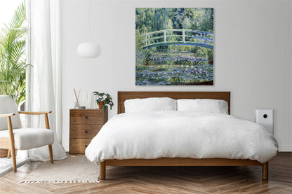 Obraz  Water Lilies and Japanese Bridge, Monet Vintage