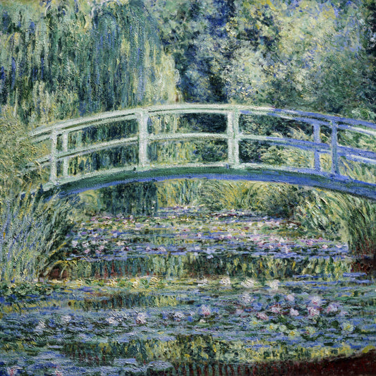 Plakat  Water Lilies and Japanese Bridge, Monet Vintage