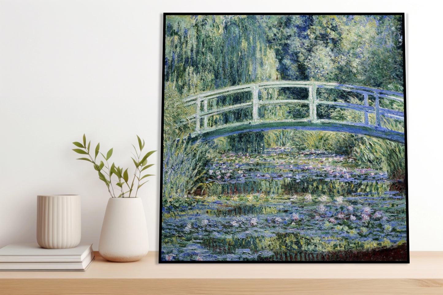 Plakat  Water Lilies and Japanese Bridge, Monet Vintage