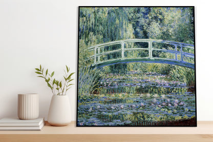 Plakat  Water Lilies and Japanese Bridge, Monet Vintage