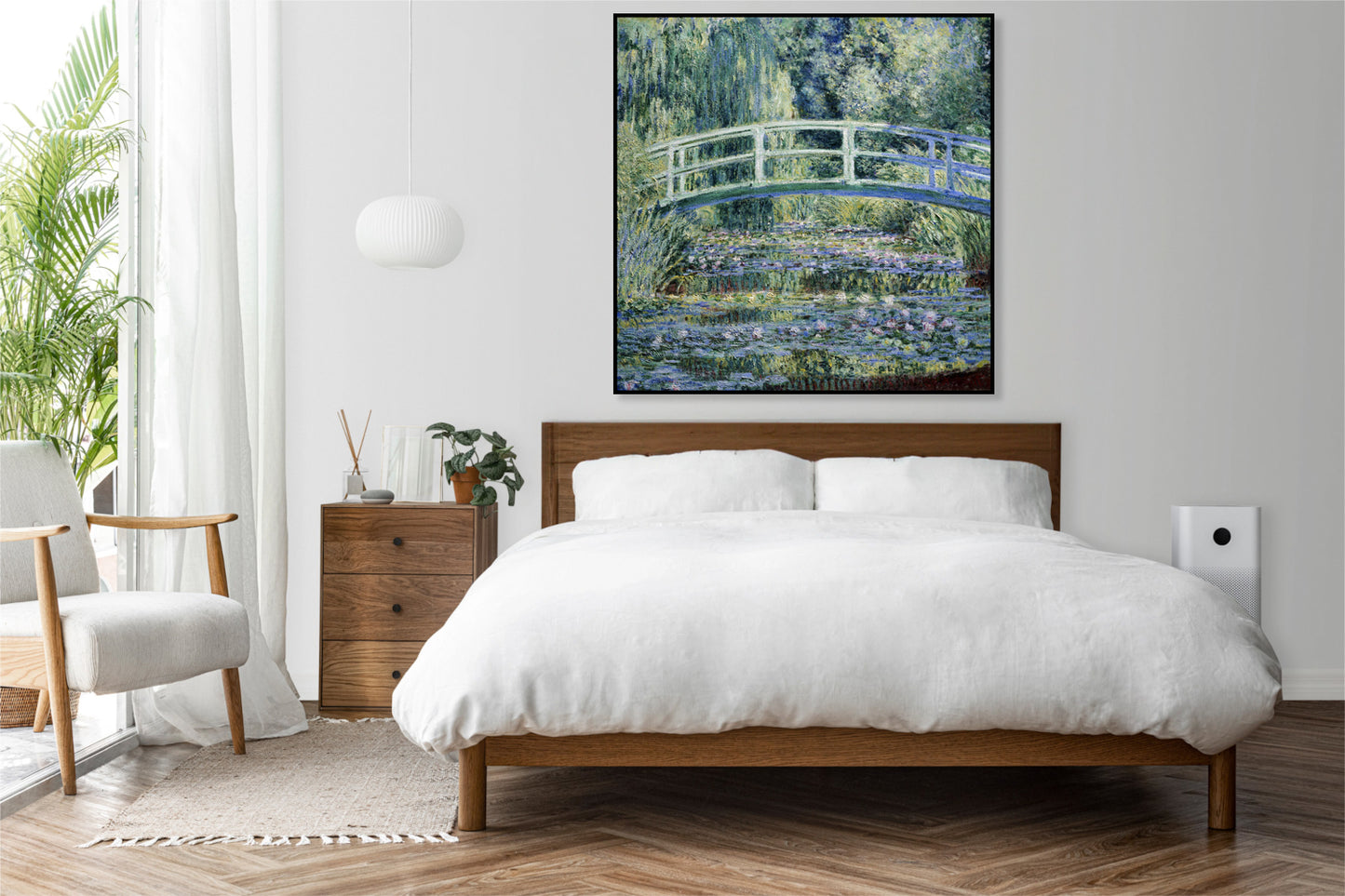 Plakat  Water Lilies and Japanese Bridge, Monet Vintage