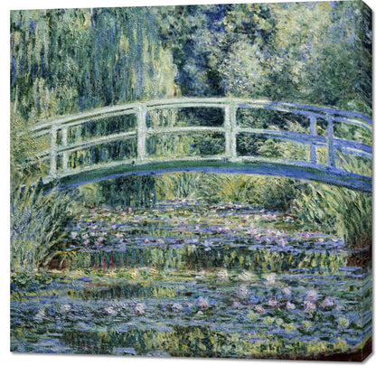 Obraz  Water Lilies and Japanese Bridge, Monet Vintage