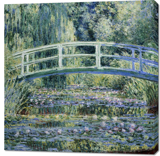 Obraz  Water Lilies and Japanese Bridge, Monet Vintage