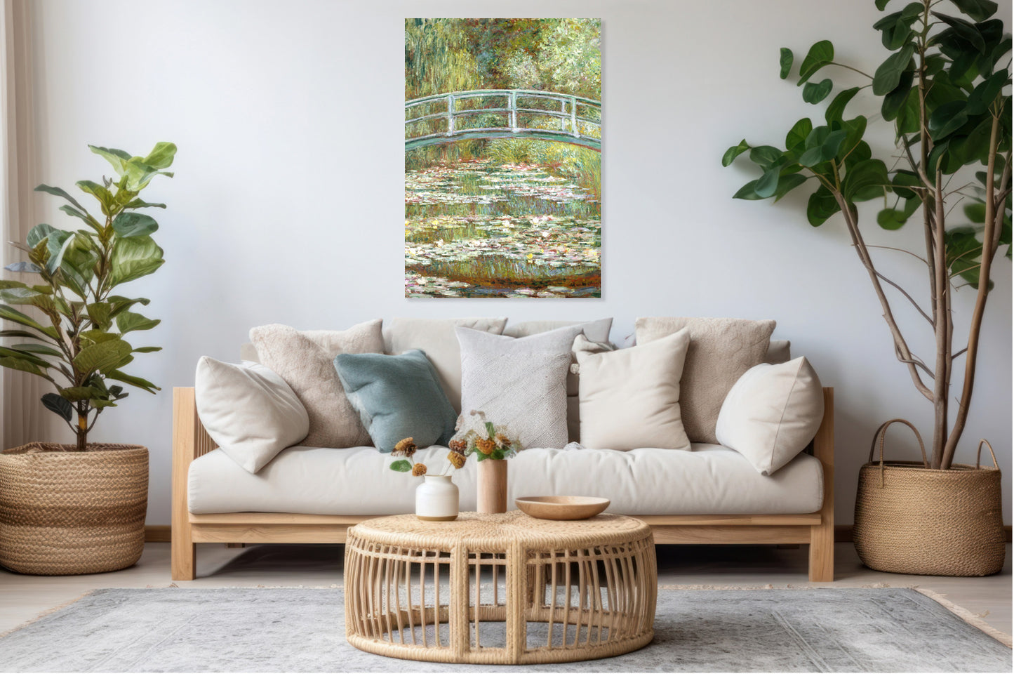 Obraz  Bridge over a Pond of Water Lilies, Monet Vintage