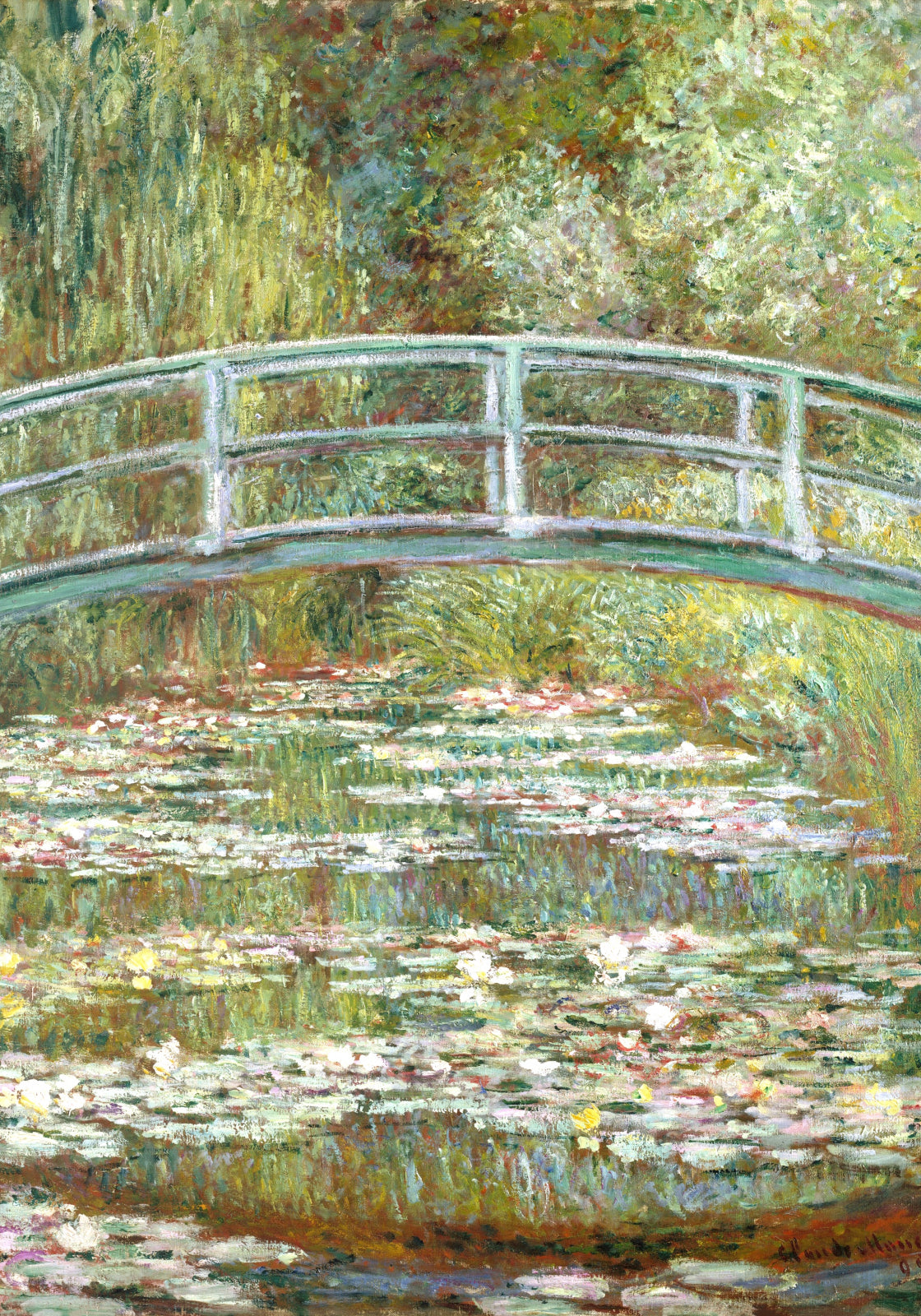 Plakat  Bridge over a Pond of Water Lilies, Monet Vintage