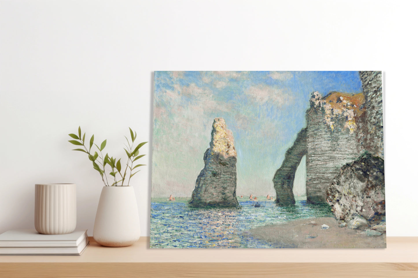 Obraz  The Cliffs at Étretat, Monet Vintage do Salonu