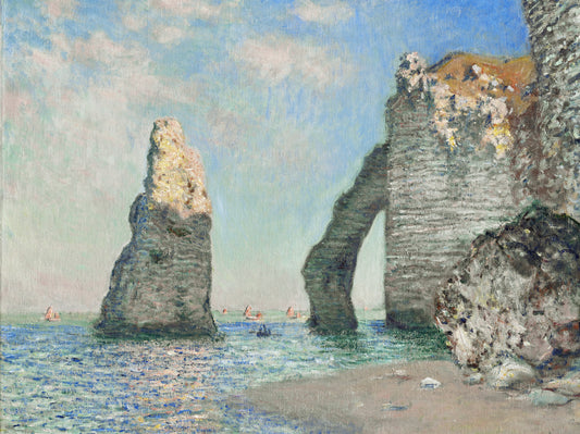 Plakat  The Cliffs at Étretat, Monet Vintage do Salonu