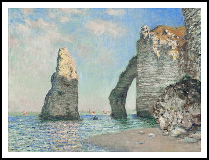 Plakat  The Cliffs at Étretat, Monet Vintage do Salonu