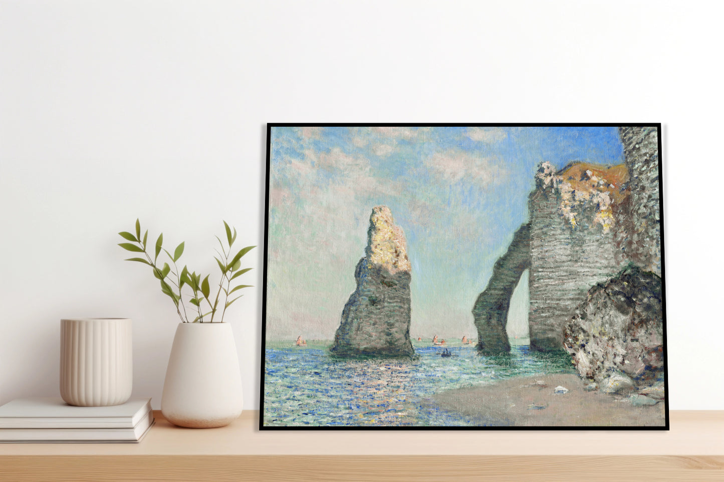 Plakat  The Cliffs at Étretat, Monet Vintage do Salonu