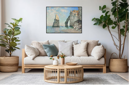 Plakat  The Cliffs at Étretat, Monet Vintage do Salonu
