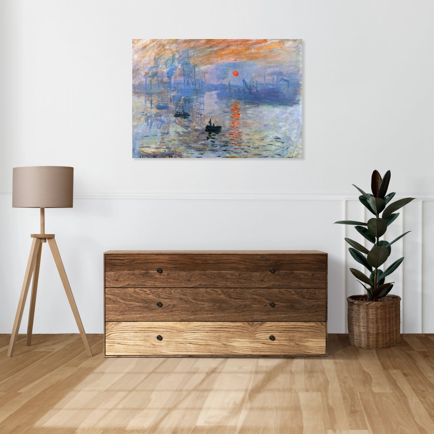 Obraz   Impression, Sunrise, Monet Vintage do Salonu