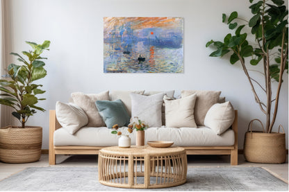 Obraz   Impression, Sunrise, Monet Vintage do Salonu