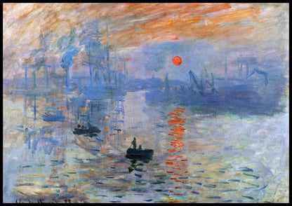 Plakat   Impression, Sunrise, Monet Vintage do Salonu