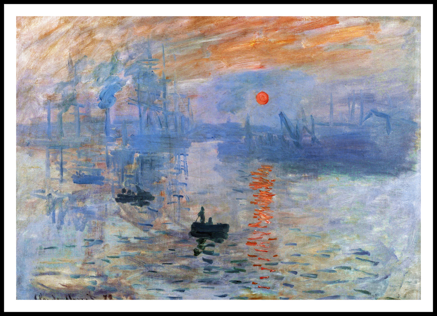 Plakat   Impression, Sunrise, Monet Vintage do Salonu