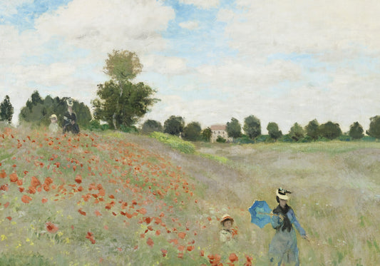 Plakat  The Poppy Field near Argenteuil, Monet Vintage