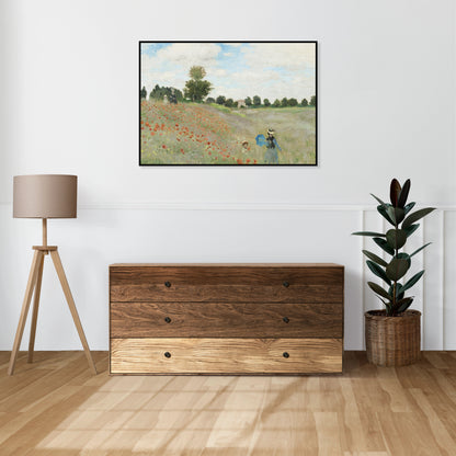 Plakat  The Poppy Field near Argenteuil, Monet Vintage