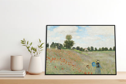 Plakat  The Poppy Field near Argenteuil, Monet Vintage