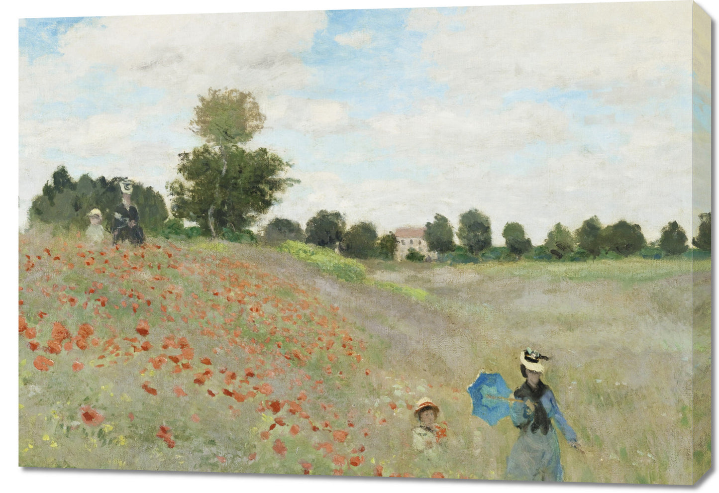 Obraz  The Poppy Field near Argenteuil, Monet Vintage