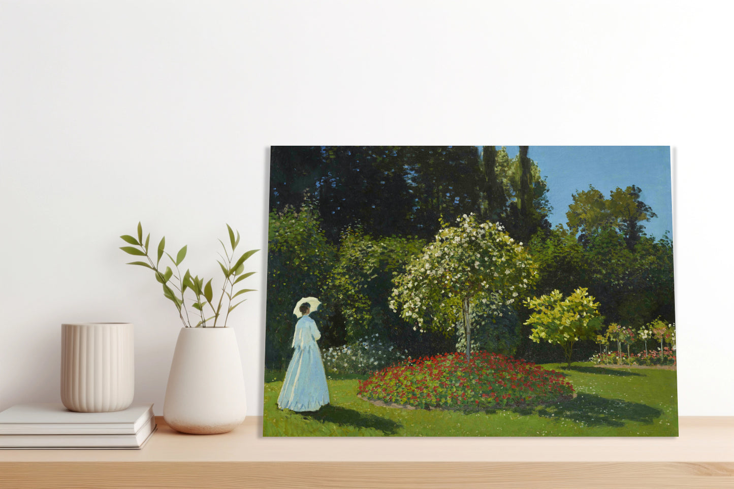 Obraz  Lady in the Garden, Monet Vintage do Salonu