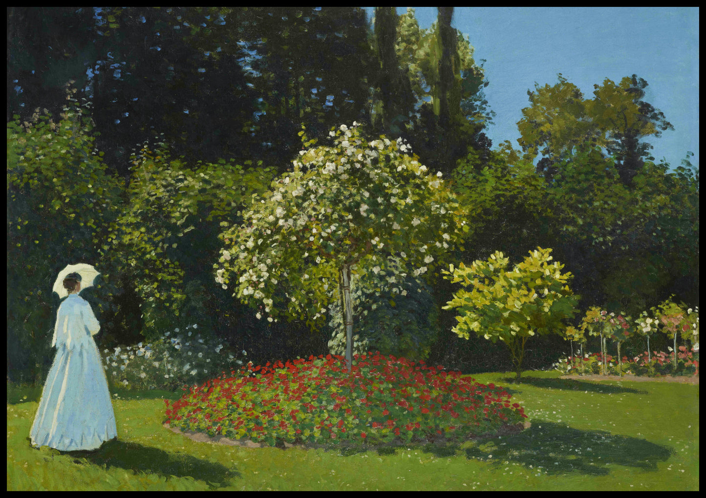 Plakat  Lady in the Garden, Monet Vintage do Salonu
