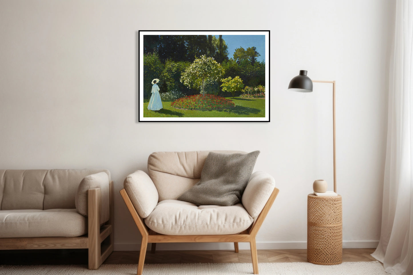 Plakat  Lady in the Garden, Monet Vintage do Salonu