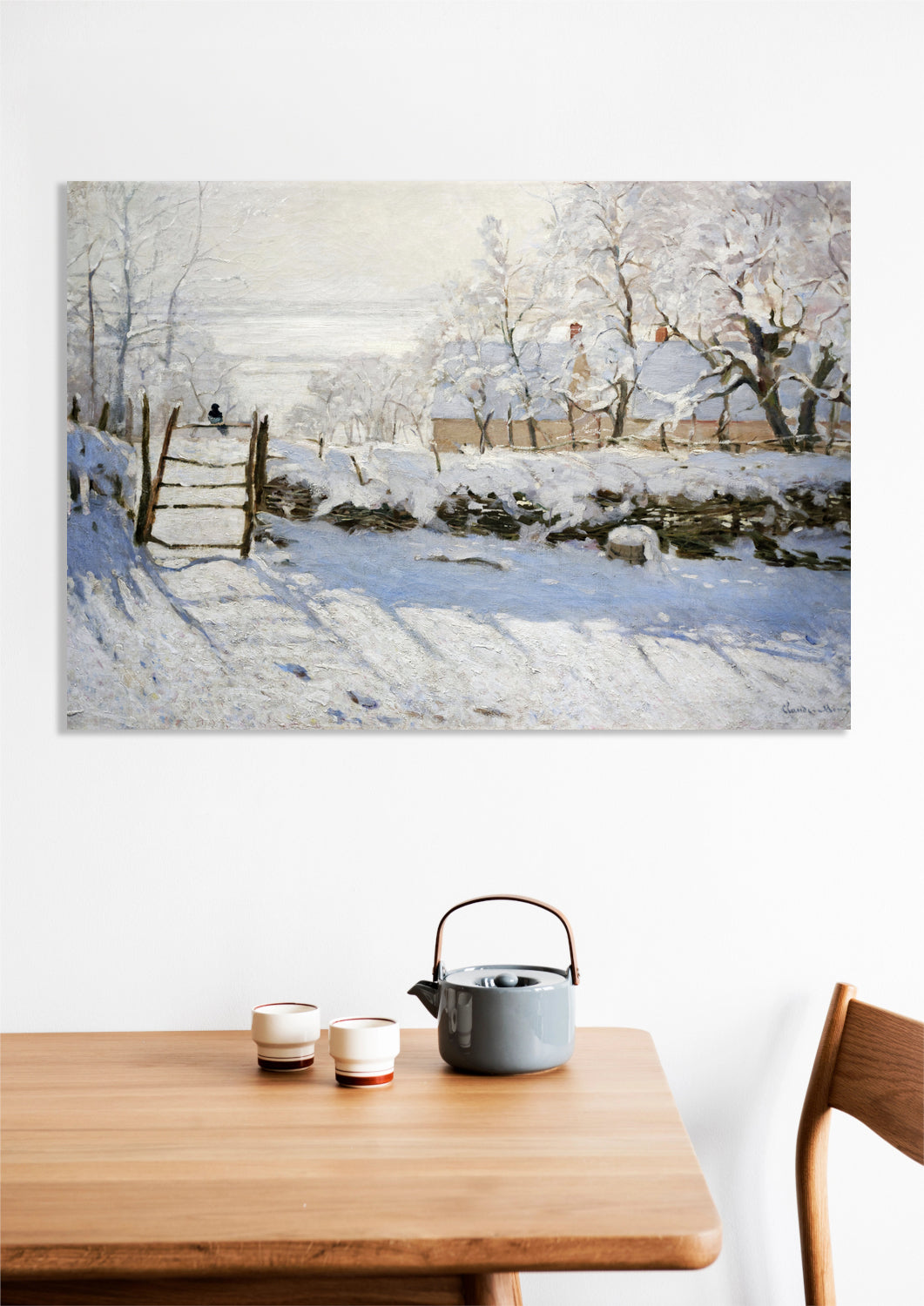 Obraz  The Magpie, Monet Vintage do Salonu