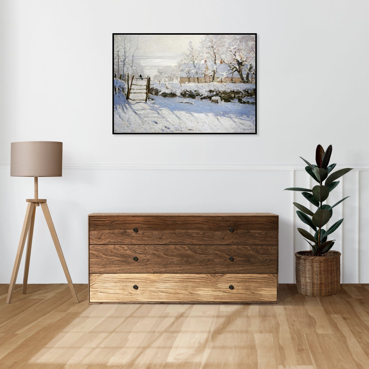 Plakat  The Magpie, Monet Vintage do Salonu