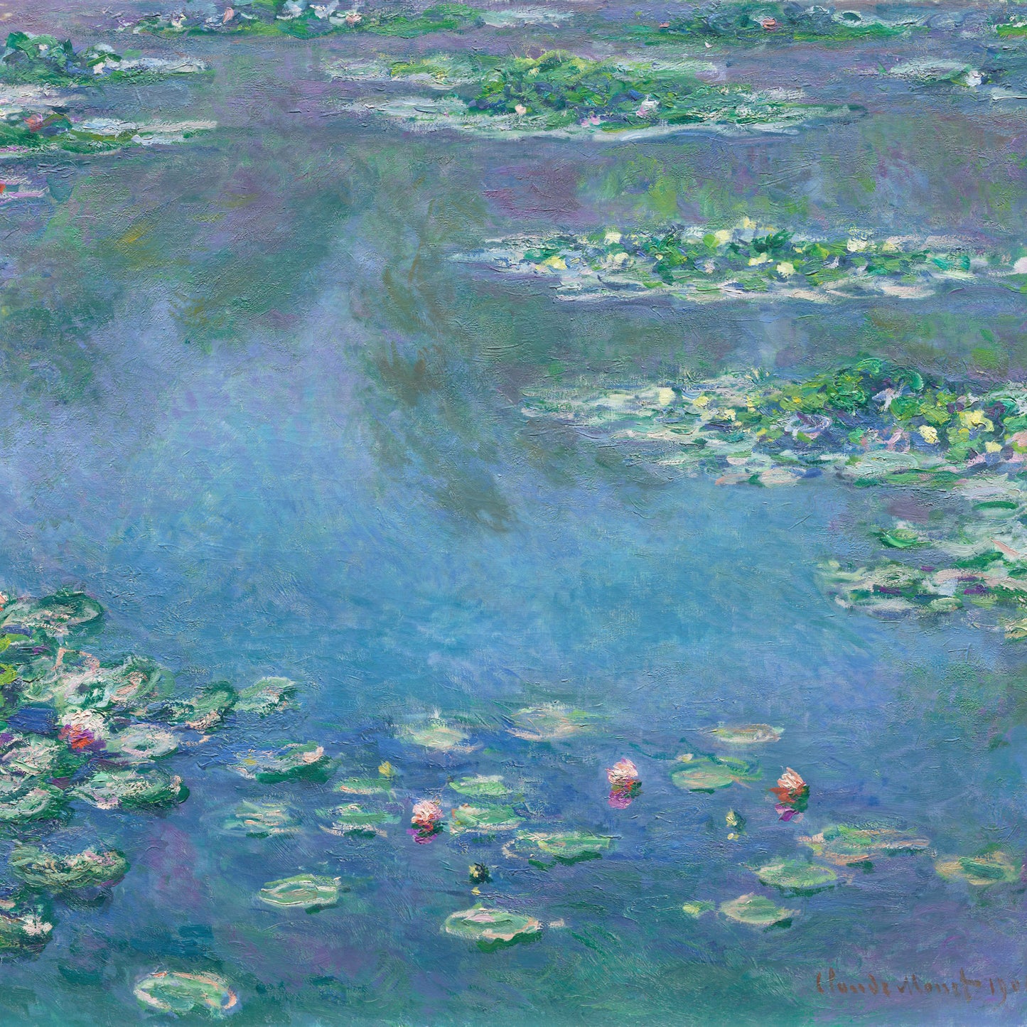 Plakat  Water Lilies, Monet Vintage do Salonu