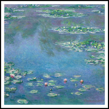 Plakat  Water Lilies, Monet Vintage do Salonu