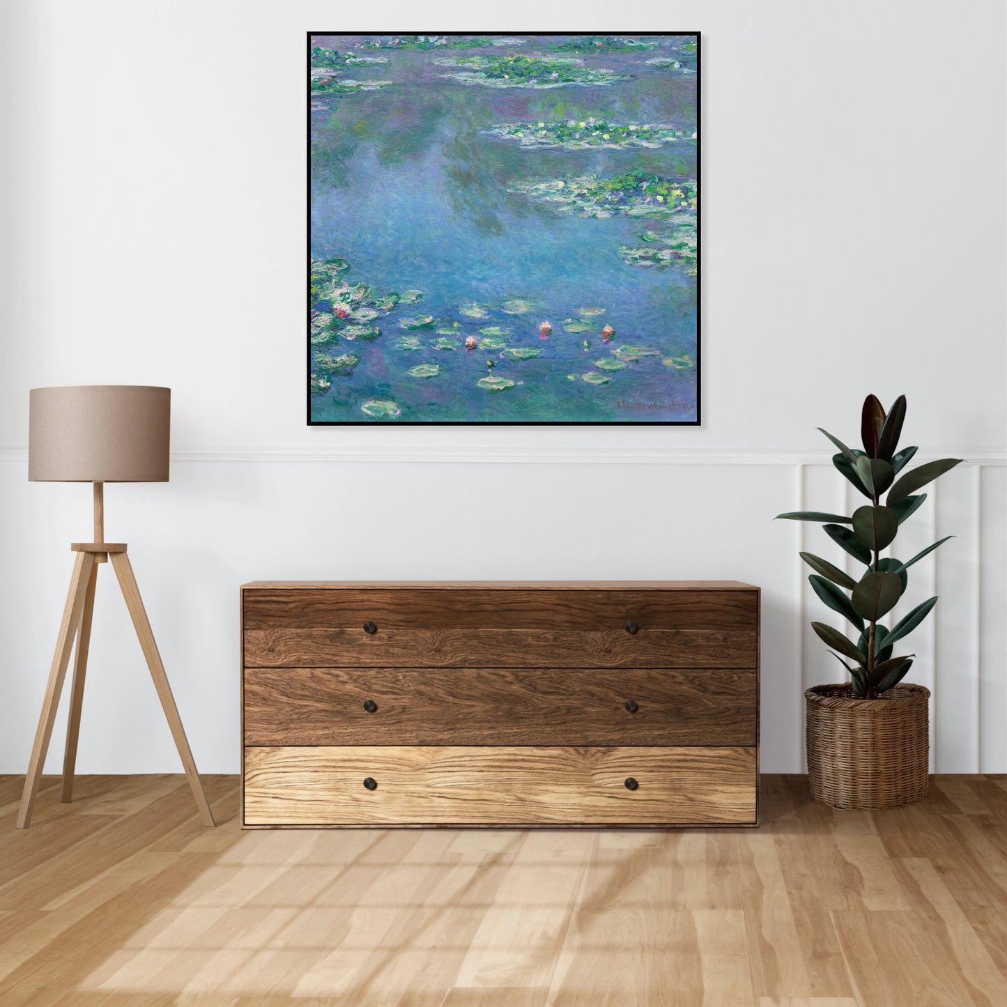 Plakat  Water Lilies, Monet Vintage do Salonu