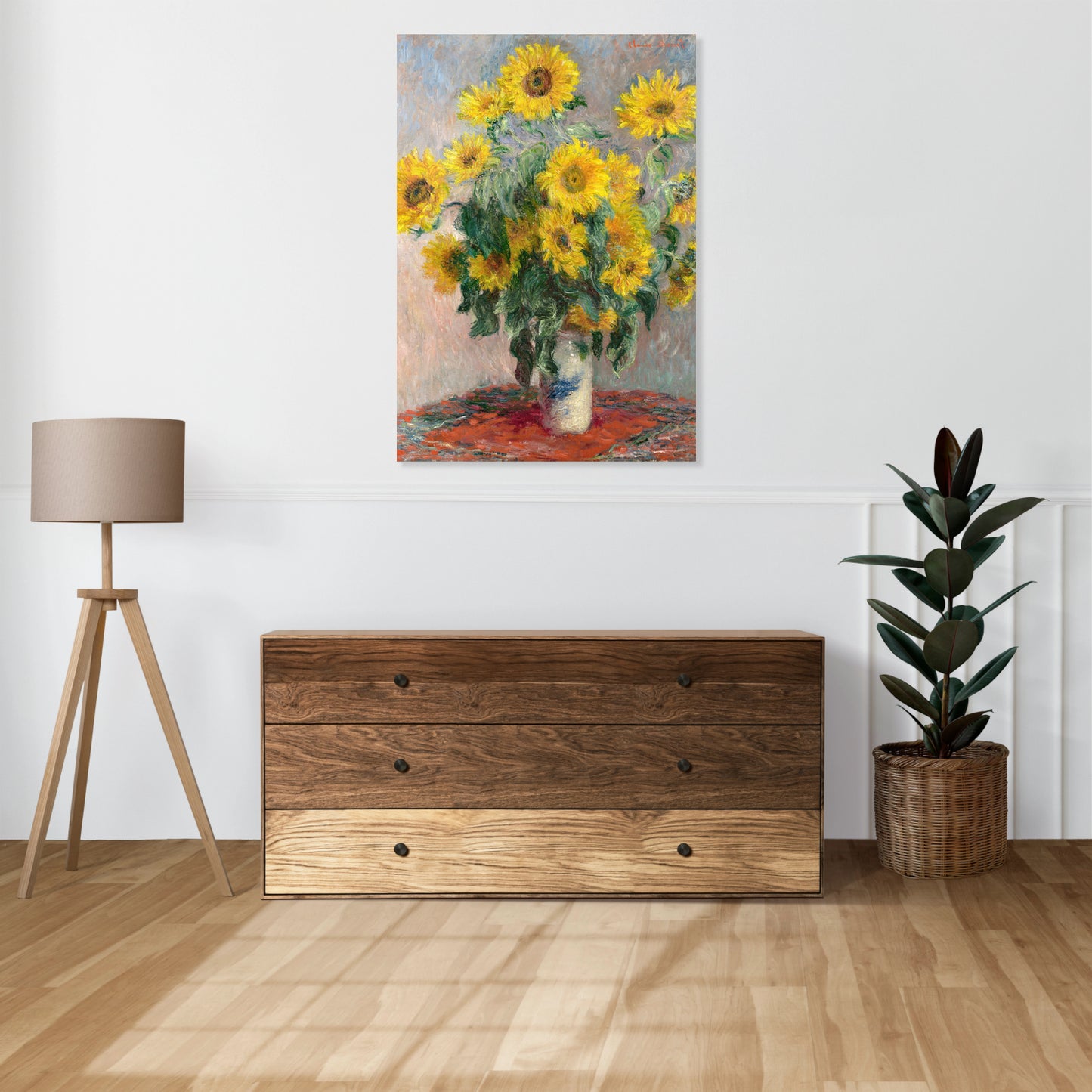 Obraz  Bouquet of Sunflowers, Monet Vintage do Salonu