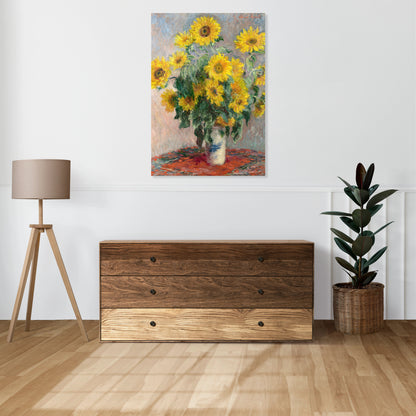 Obraz  Bouquet of Sunflowers, Monet Vintage do Salonu