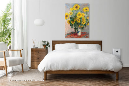 Obraz  Bouquet of Sunflowers, Monet Vintage do Salonu