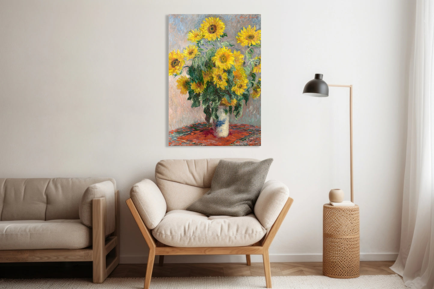 Obraz  Bouquet of Sunflowers, Monet Vintage do Salonu