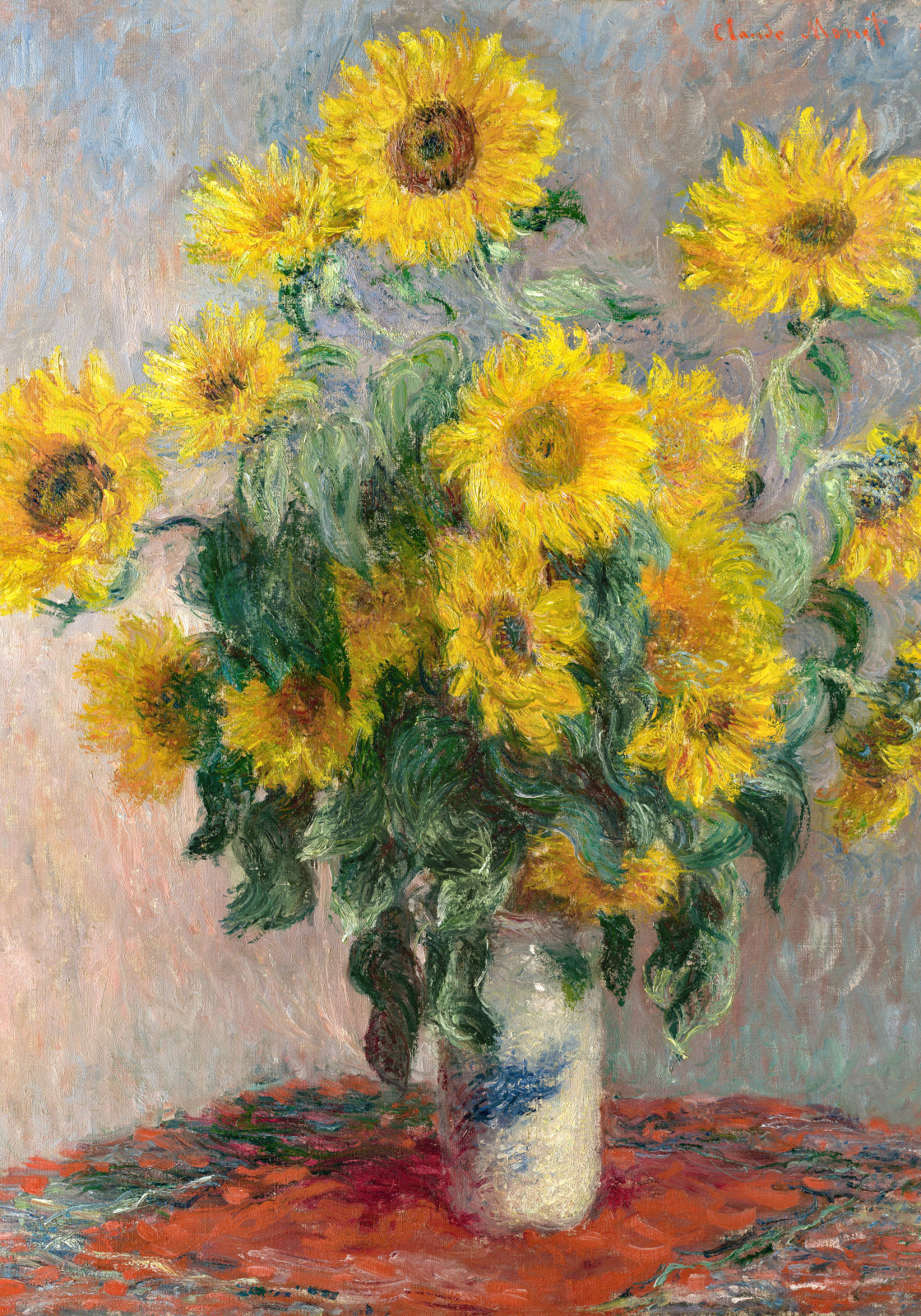 Plakat  Bouquet of Sunflowers, Monet Vintage do Salonu