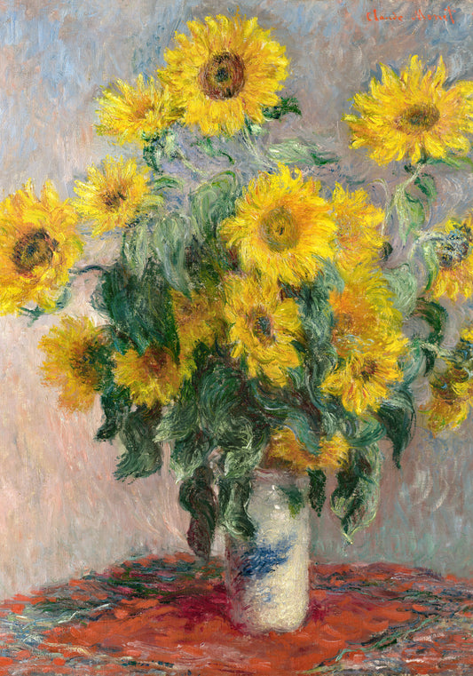 Plakat  Bouquet of Sunflowers, Monet Vintage do Salonu