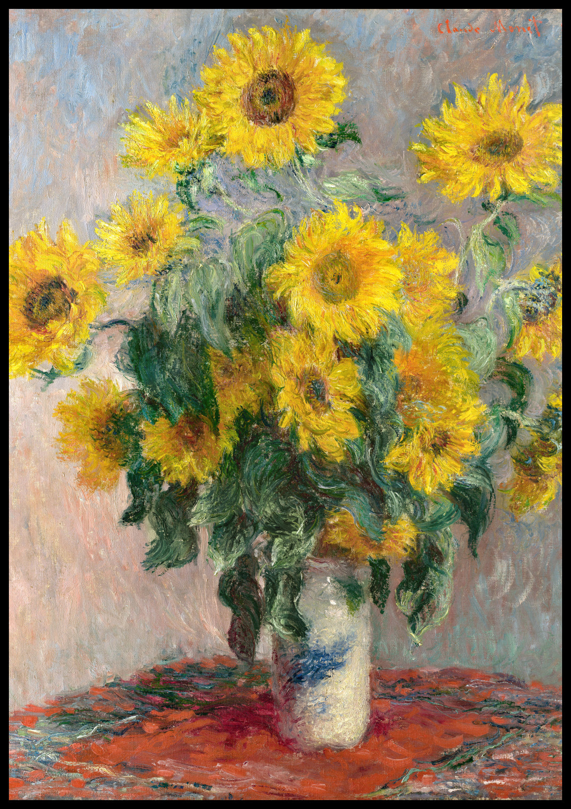 Plakat  Bouquet of Sunflowers, Monet Vintage do Salonu