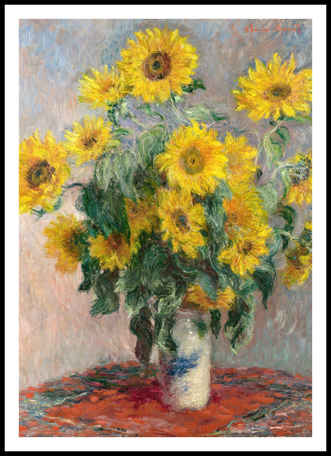 Plakat  Bouquet of Sunflowers, Monet Vintage do Salonu
