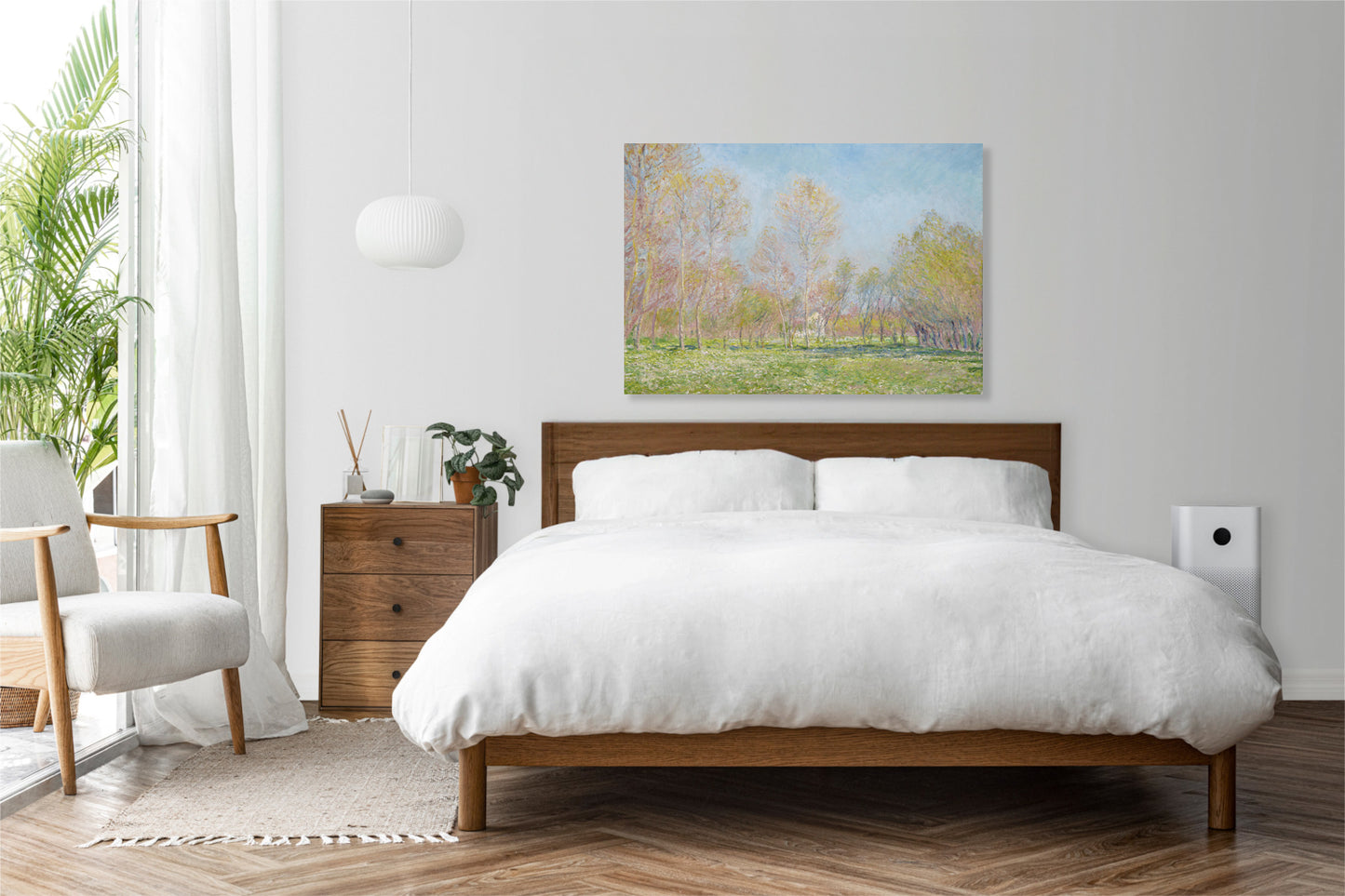 Obraz  Spring in Giverny, Monet Vintage do Salonu