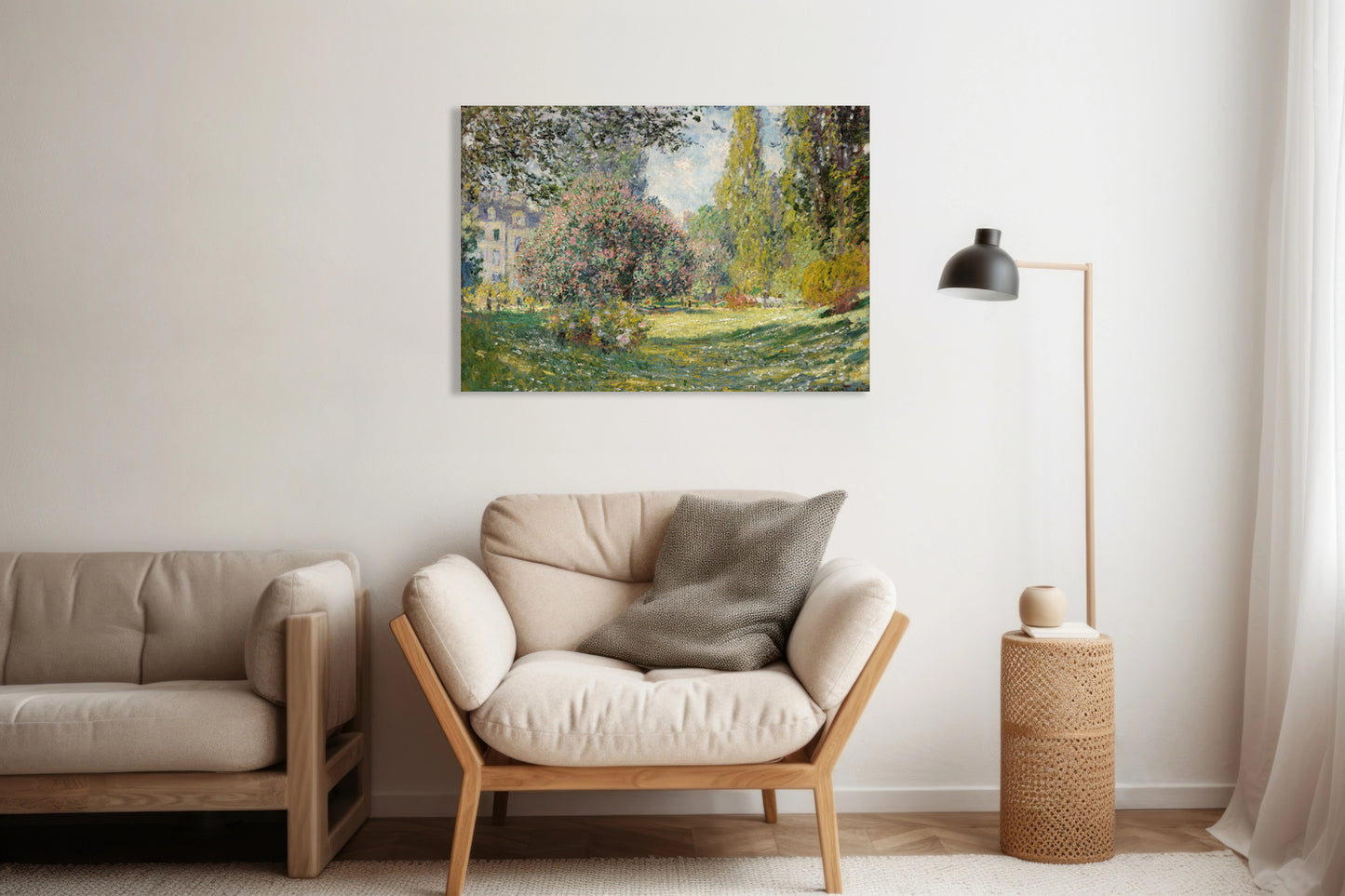 Obraz  Landscape: The Parc Monceau, Monet Vintage