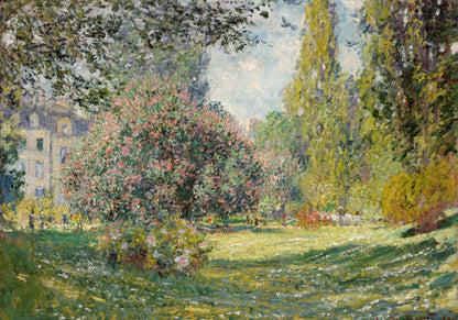 Plakat  Landscape: The Parc Monceau, Monet Vintage