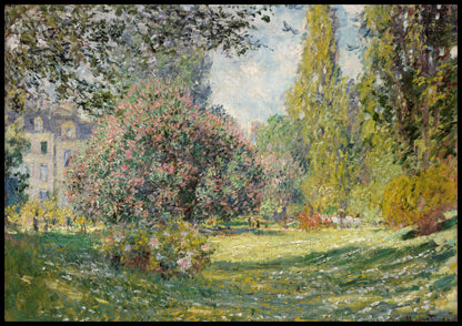 Plakat  Landscape: The Parc Monceau, Monet Vintage