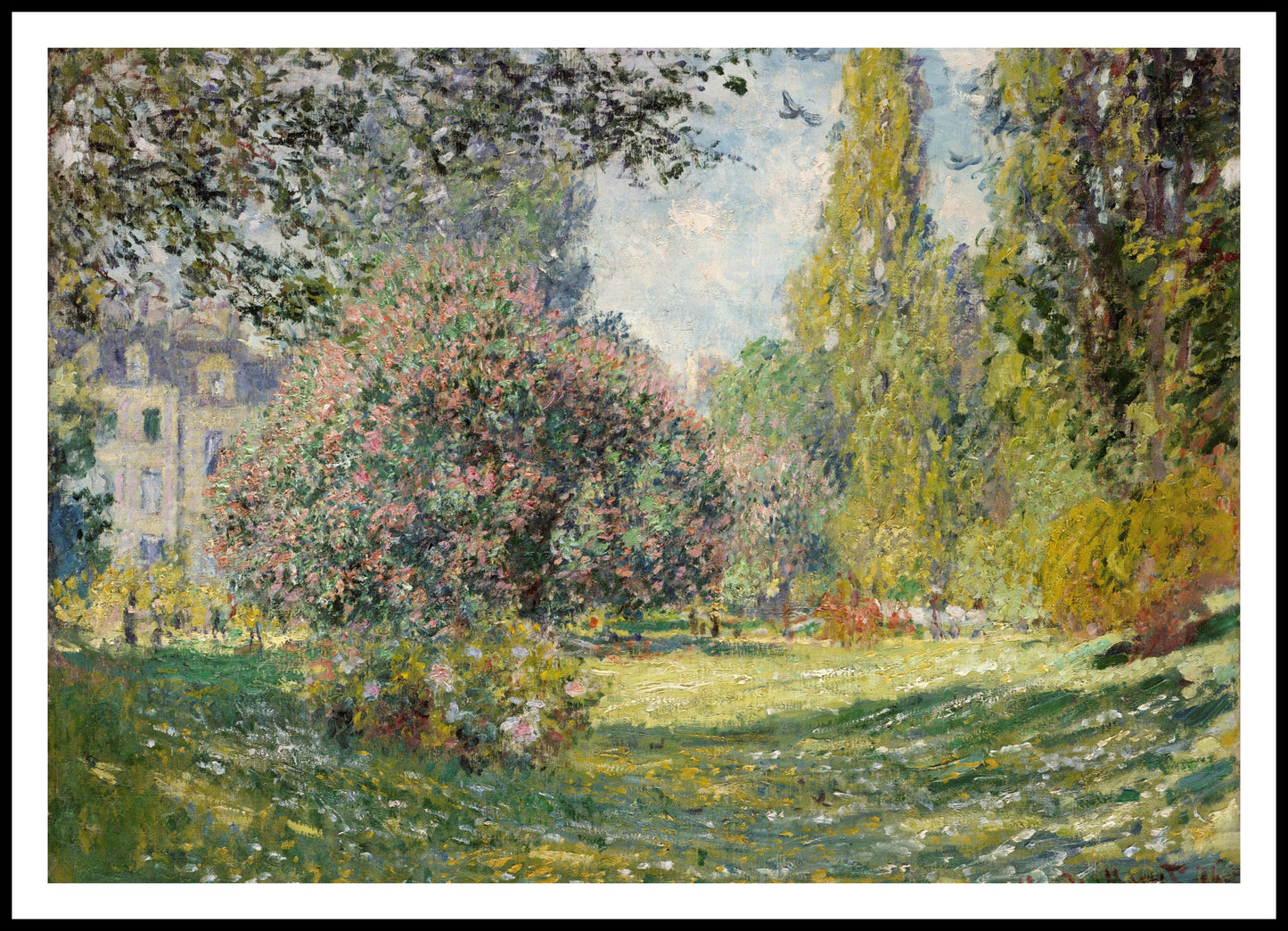 Plakat  Landscape: The Parc Monceau, Monet Vintage