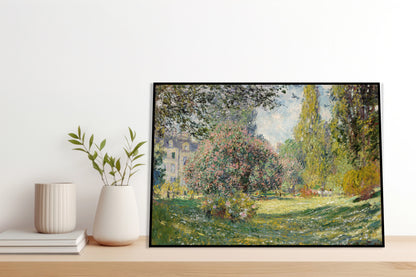 Plakat  Landscape: The Parc Monceau, Monet Vintage