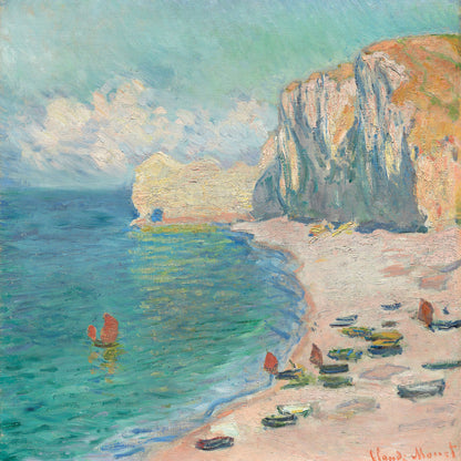 Plakat  The Beach and the Falaise d'Amont, Monet Vintage