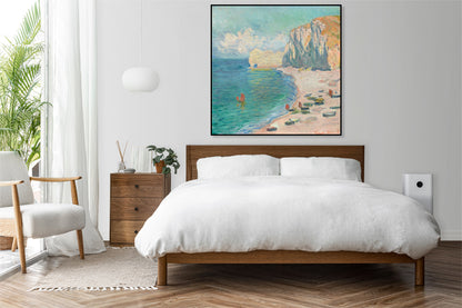 Plakat  The Beach and the Falaise d'Amont, Monet Vintage
