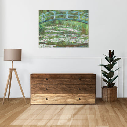 Obraz  The Japanese Footbridge, Monet Vintage