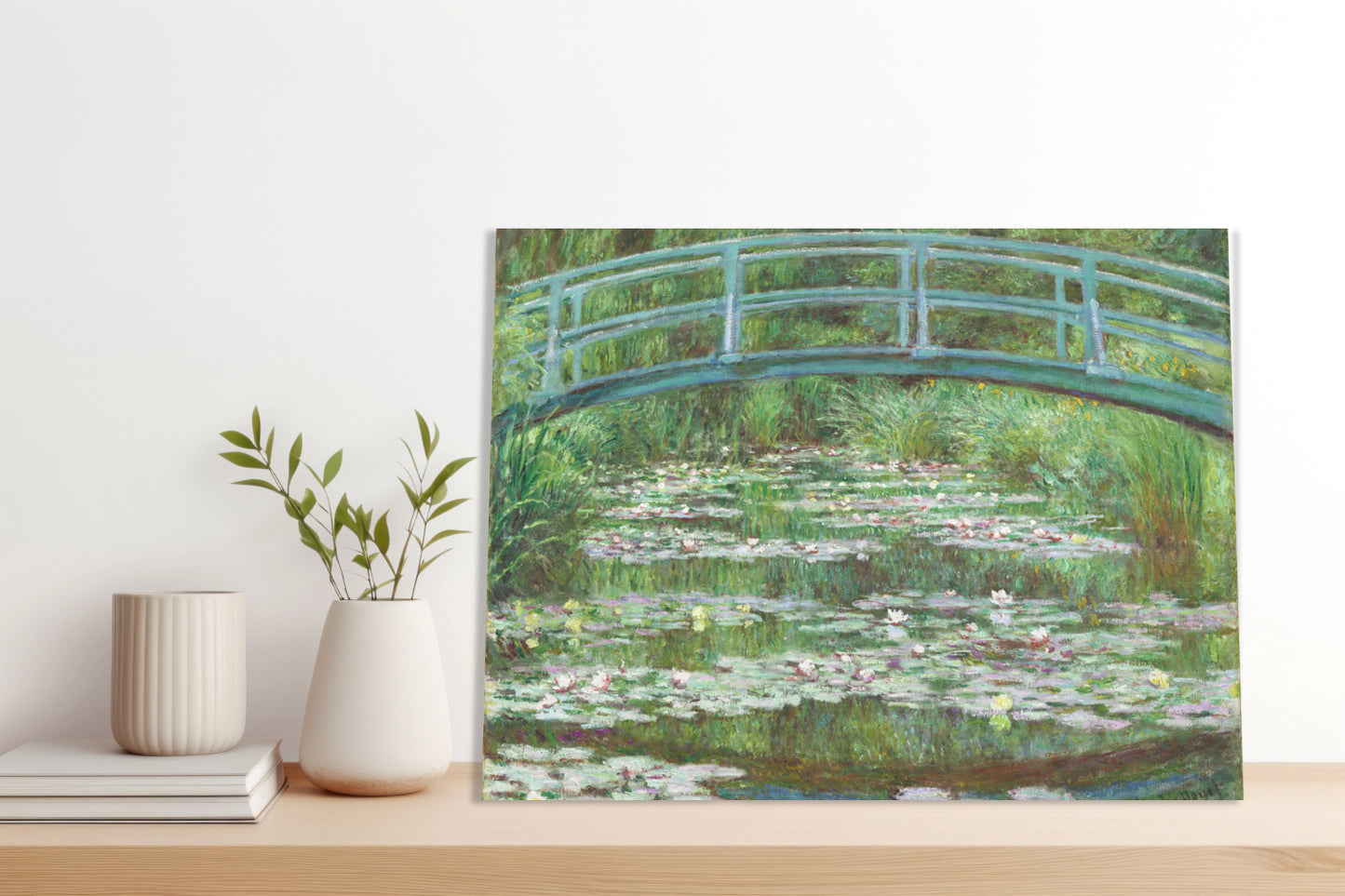Obraz  The Japanese Footbridge, Monet Vintage