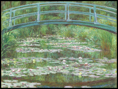 Plakat  The Japanese Footbridge, Monet Vintage